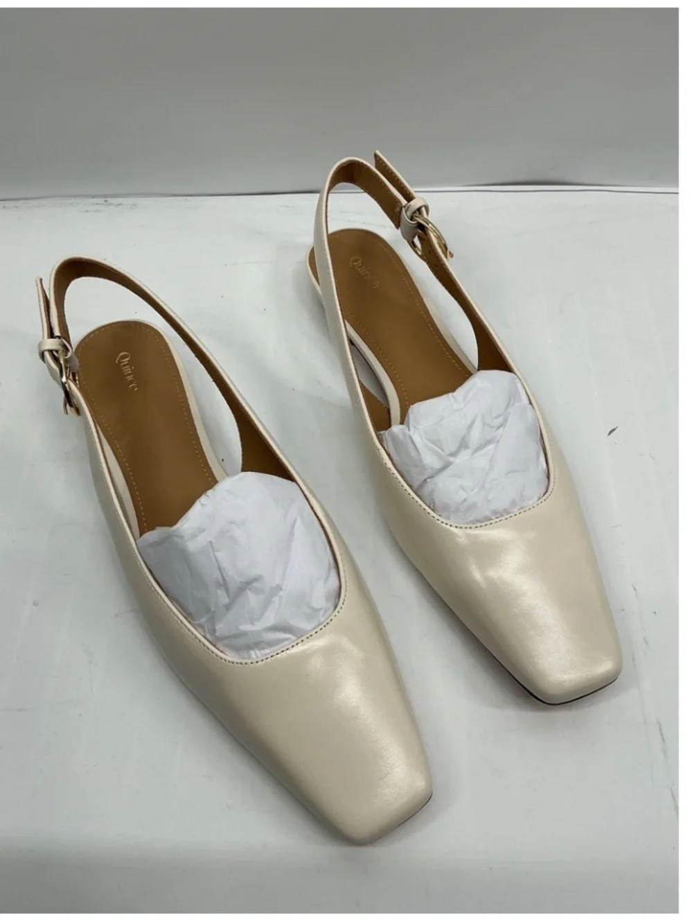 Italian Leather Slingback Flat